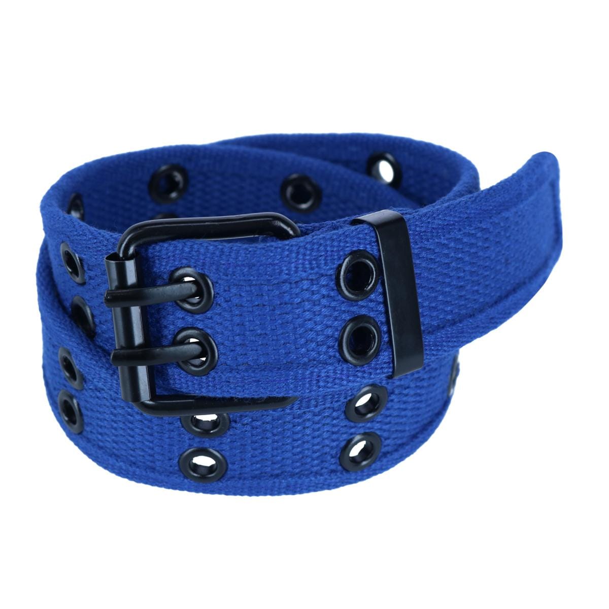 CTM® Kids 2 Hole Roller Buckle Canvas Belt