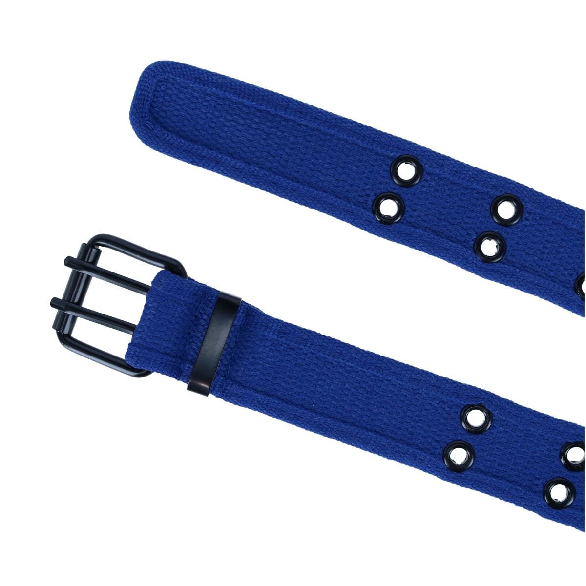 CTM® Kids 2 Hole Roller Buckle Canvas Belt - Royal Blue
