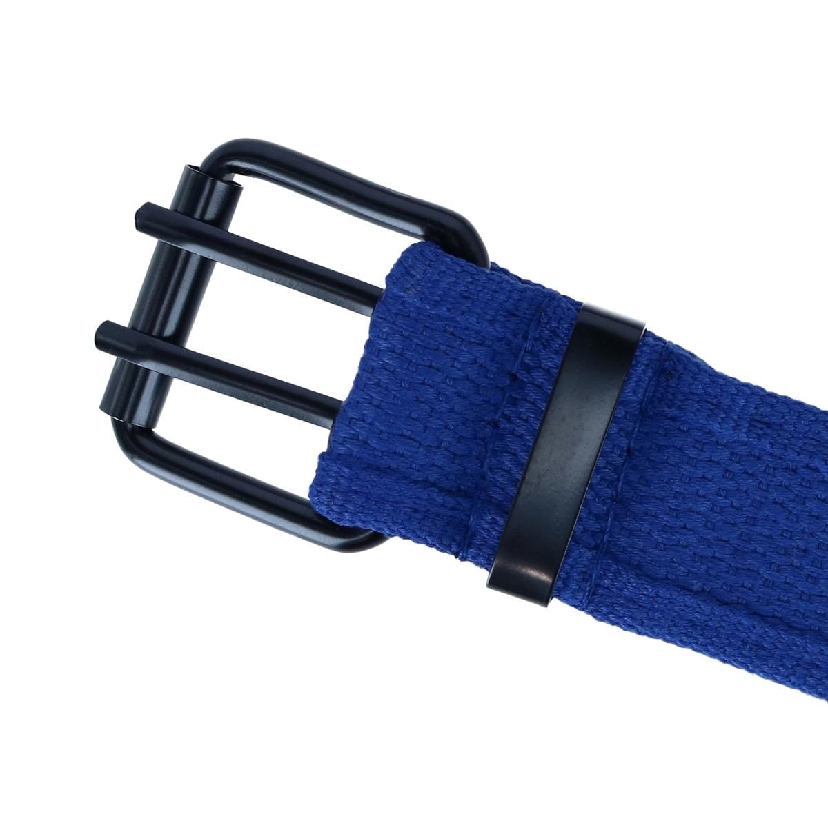 CTM® Kids 2 Hole Roller Buckle Canvas Belt - Royal Blue