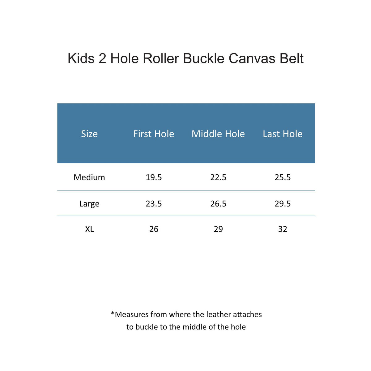 CTM® Kids 2 Hole Roller Buckle Canvas Belt - White