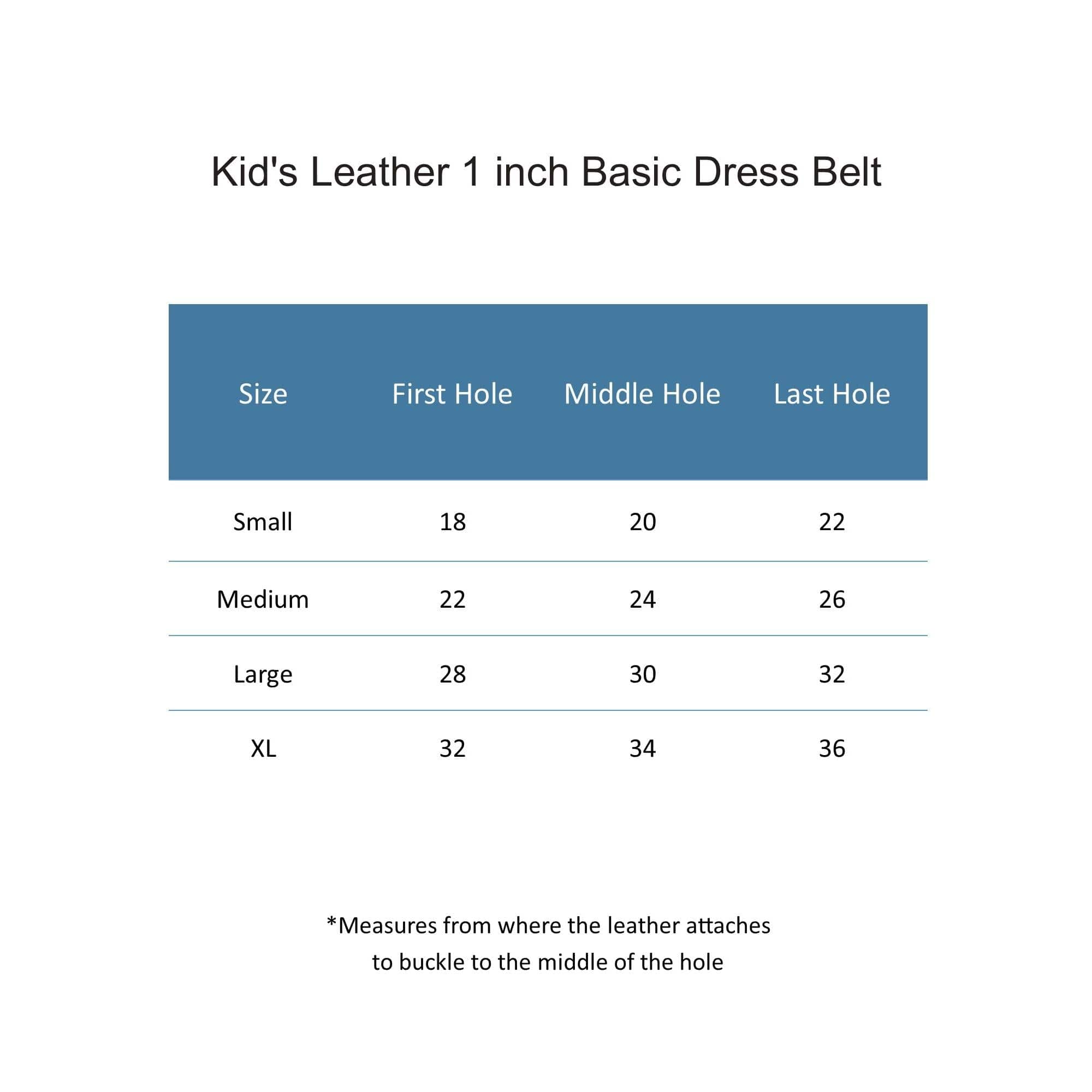 CTM® Kid's Leather 1 inch Basic Dress Belt - Purple