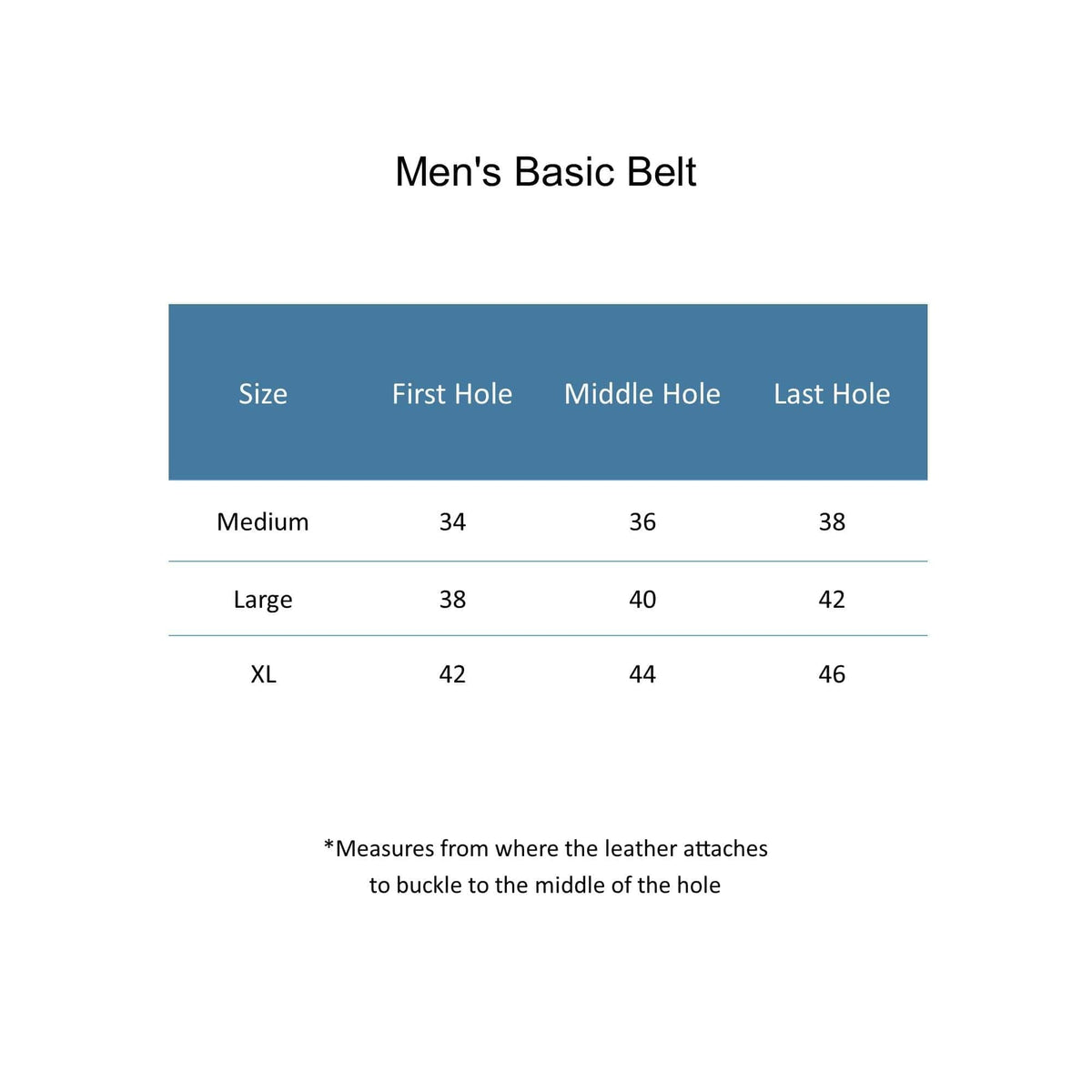CTM® Men's Basic Belt - Brown