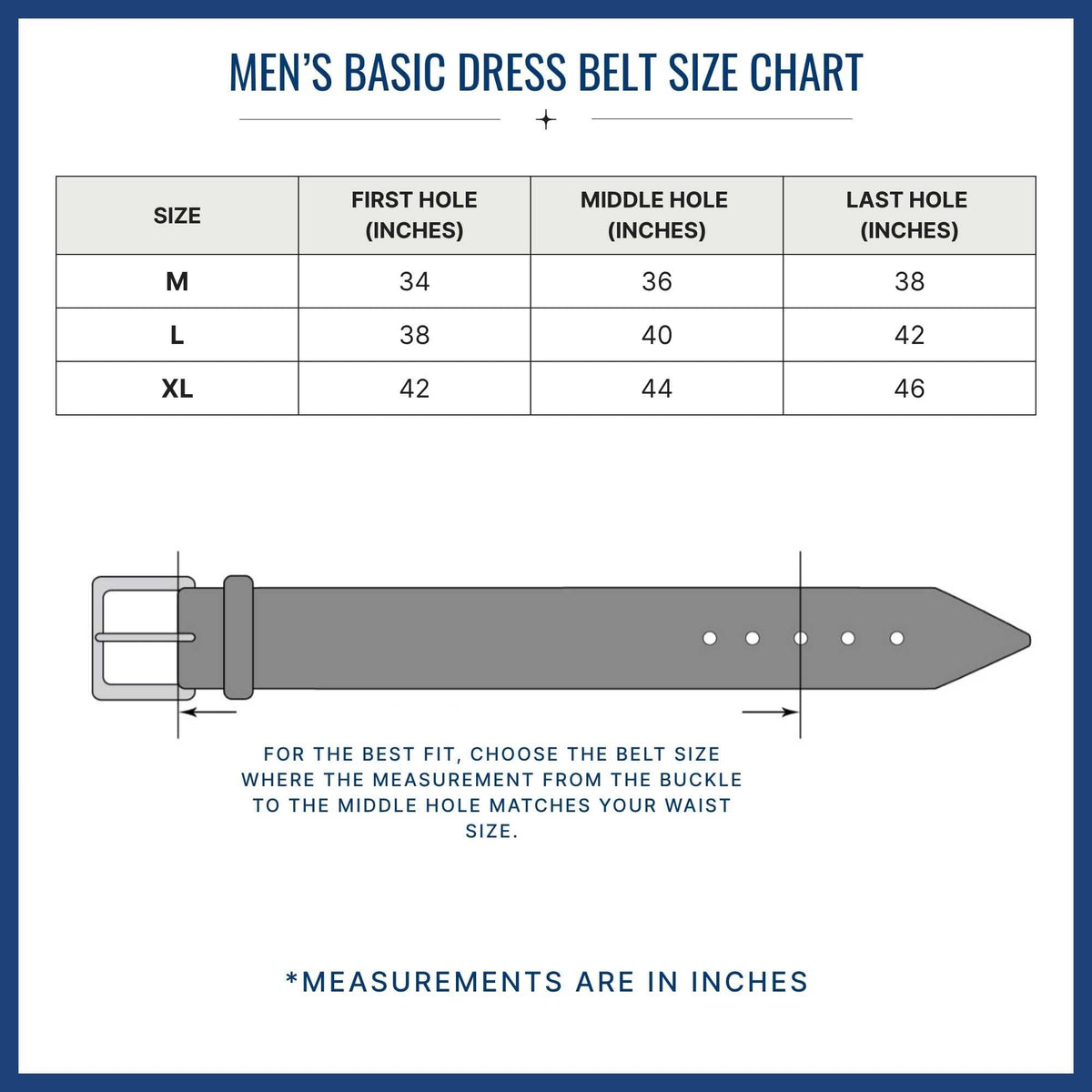 CTM® Men's Basic Dress Belt - Black