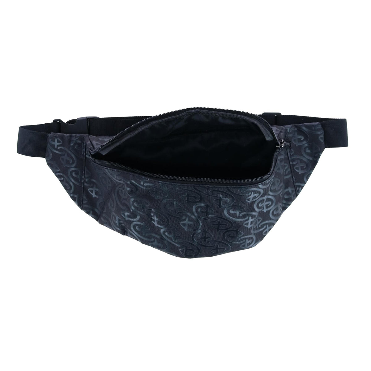 Buckle Down Adult's Canvas Signature Disney Initial Fanny Waist Pack - Black