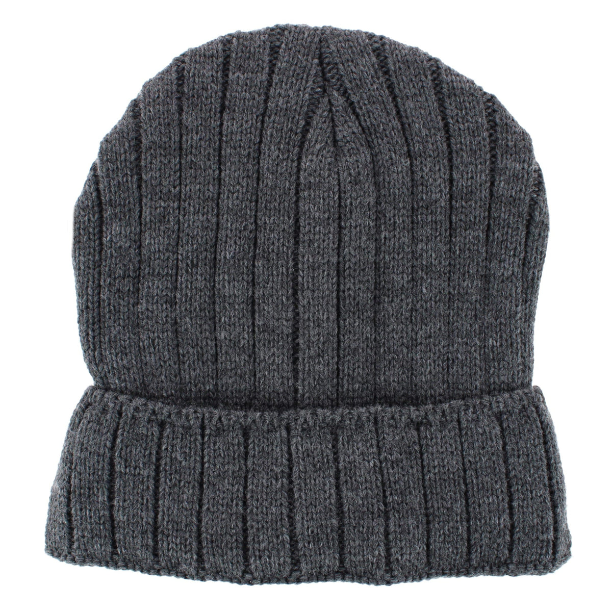 Grand Sierra Men's One Size Lined Cable Knit Winter Beanie Hat - Grey