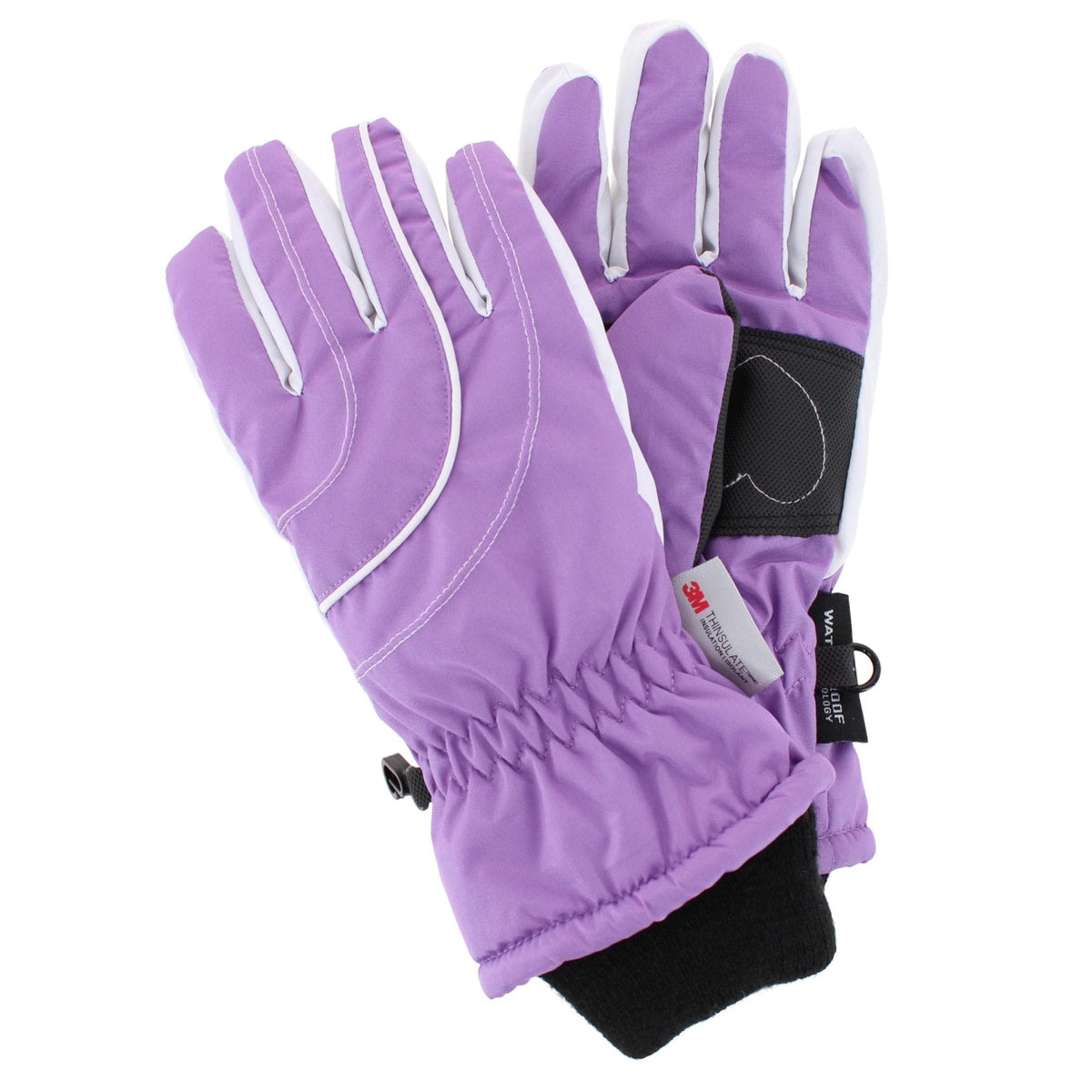 Grand Sierra Girl's 4-6 Waterproof Taffeta Winter Ski Gloves - Girl's 4-6 Waterproof Taffeta Winter Ski Gloves