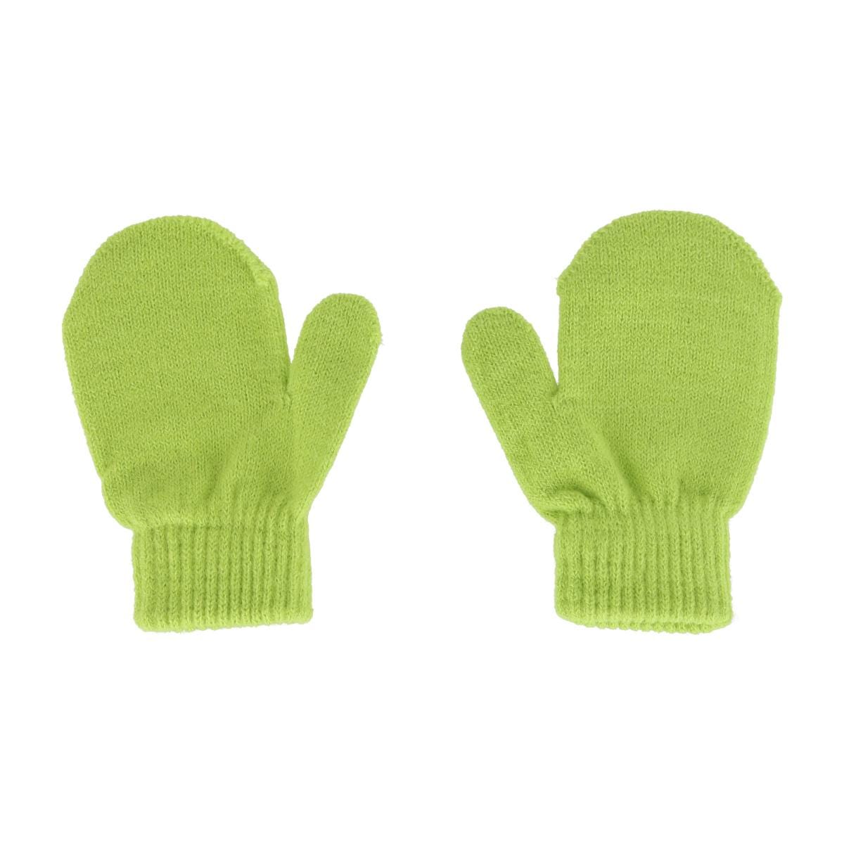 Grand Sierra Kids' 2-4 Striped 2-Piece Winter Beanie and Mitten Set - Yellow