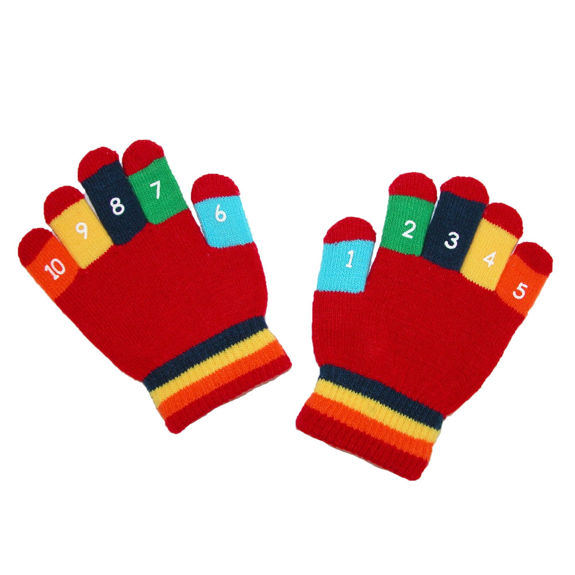Grand Sierra Toddler 2-4T Knit Stretch Counting Gloves - Black