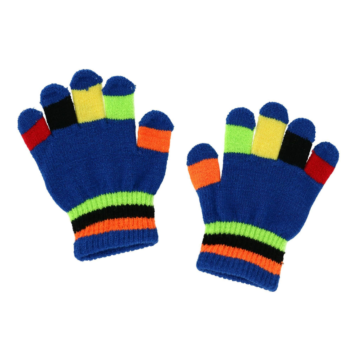 Grand Sierra Toddler 2-4T Knit Stretch Counting Gloves - Blue