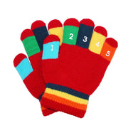 Toddler 2-4T Knit Stretch Counting Gloves