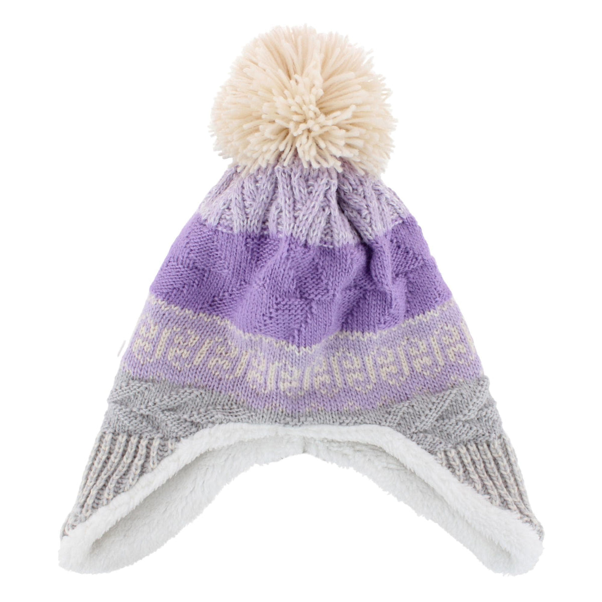 Grand Sierra Toddler (2-4) Lined Striped Winter Hat with Ear Flaps