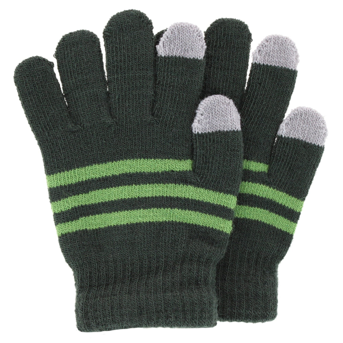 Grand Sierra Kids' One Size Striped Touchscreen Winter Glove