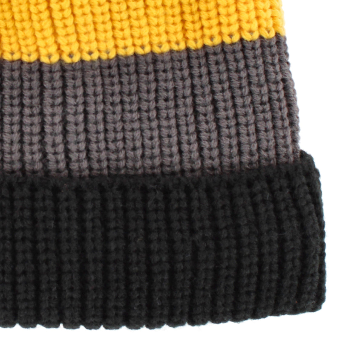 Grand Sierra Boys' Stripe Plush Lined Winter Beanie Hat, One Size - Black
