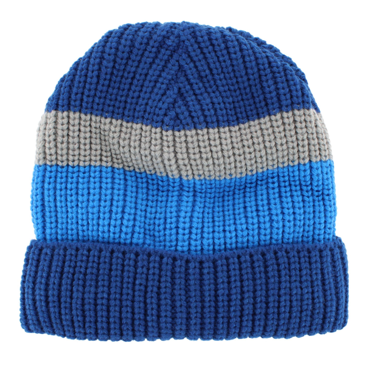 Grand Sierra Boys' Stripe Plush Lined Winter Beanie Hat, One Size