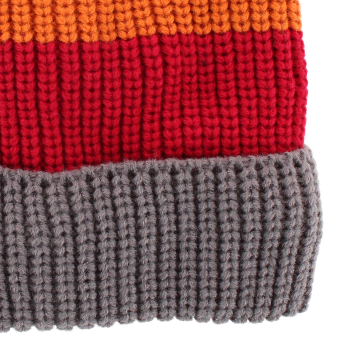 Grand Sierra Boys' Stripe Plush Lined Winter Beanie Hat, One Size - Gray