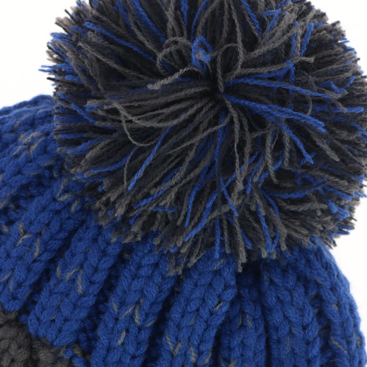Grand Sierra Kids' Fleece Lined Chunky Marled Knit Winter Cuff Beanie - Blue