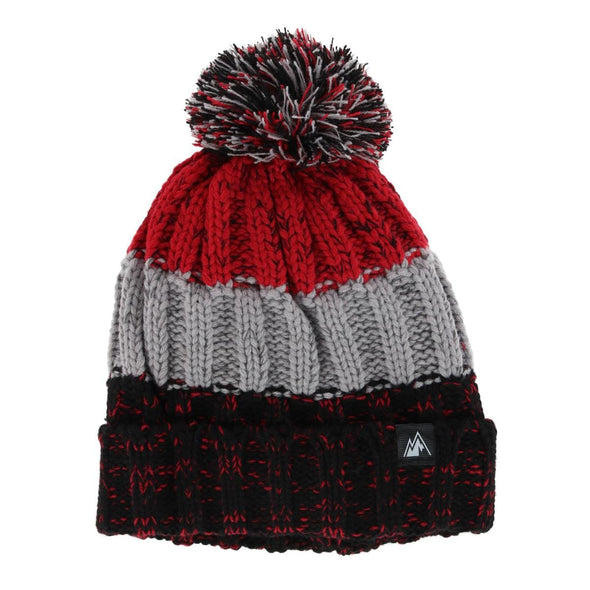 Kids' Fleece Lined Chunky Marled Knit Winter Cuff Beanie