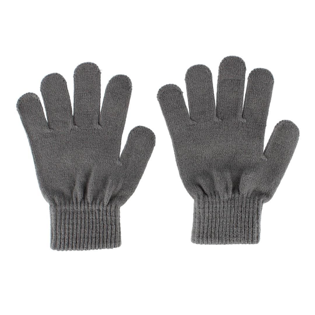 Grand Sierra Kids' 8-12 Striped 2-Piece Winter Beanie and Glove Set - Green
