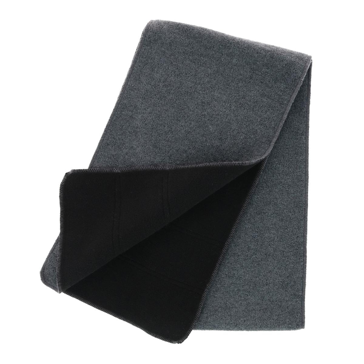 Grand Sierra Men's Reversible Fleece Winter Scarf - Black