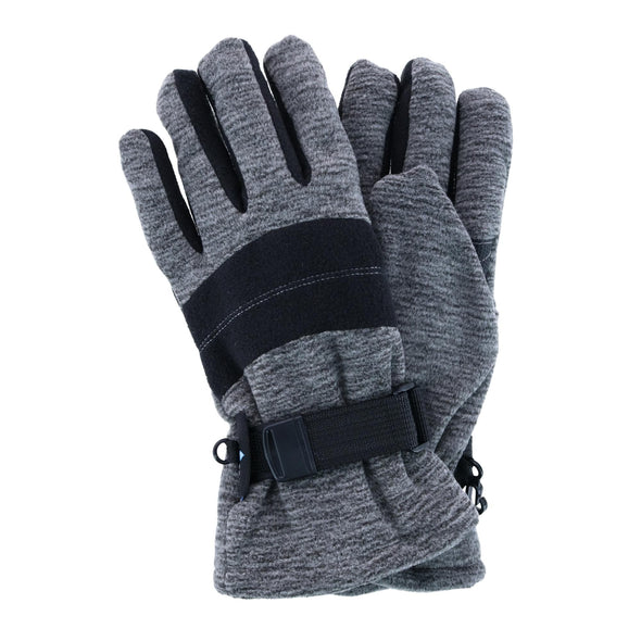 Men's Melange Sport Fleece Waterproof Winter Glove