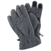 Men's Sport Microfleece Winter Gloves with Grip Black Navy Gray