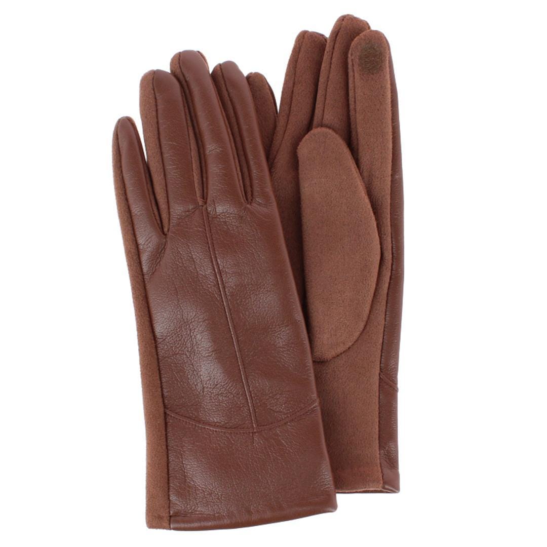 Grand Sierra Women's Faux Leather Touschreen Winter Driving Gloves - Women's Faux Leather Touschreen Winter Driving Gloves