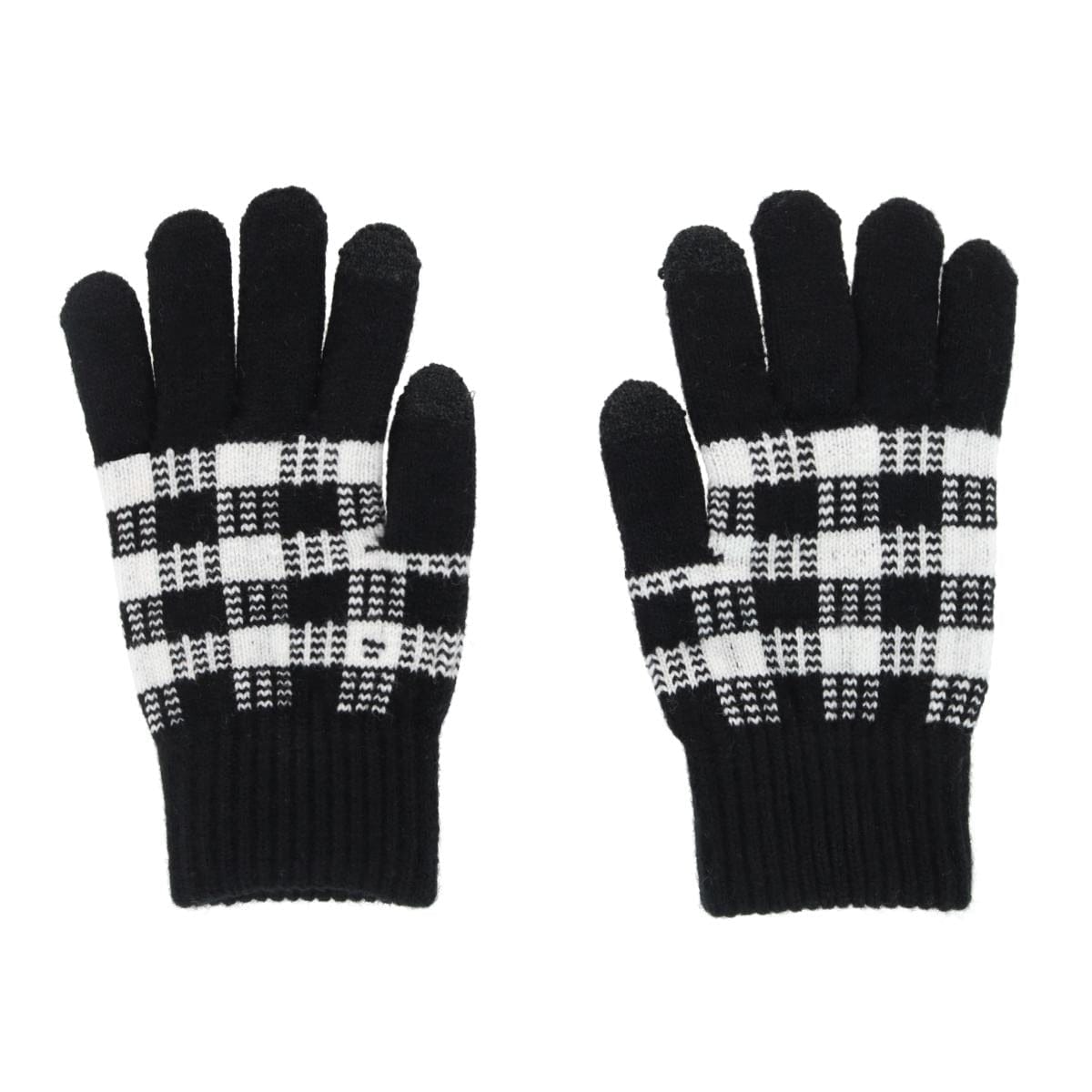 Grand Sierra Women's Touchscreen Buffalo Plaid Knit Winter Glove - Women's Touchscreen Buffalo Plaid Knit Winter Glove