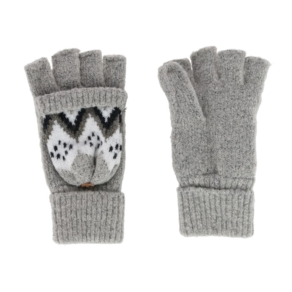 Grand Sierra Women's Convertible Winter Knit Fingerless Glove to Mitten