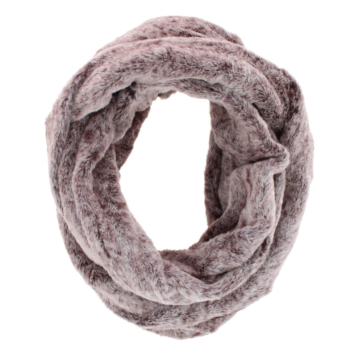 Grand Sierra Women's Synthetic Fur Infinity Winter Scarf - Purple