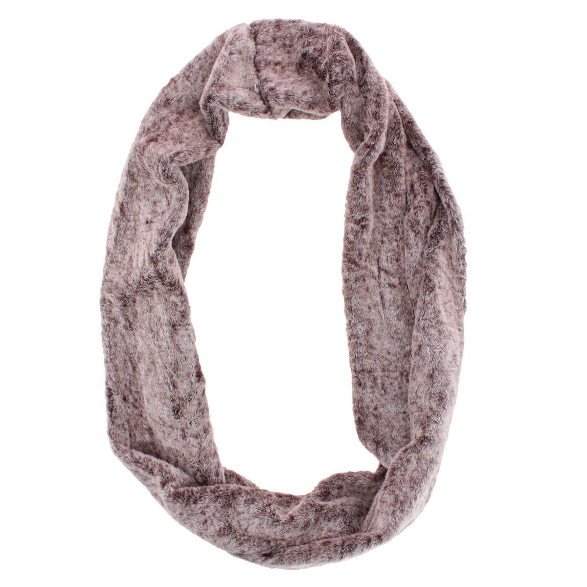 Grand Sierra Women's Synthetic Fur Infinity Winter Scarf - Purple