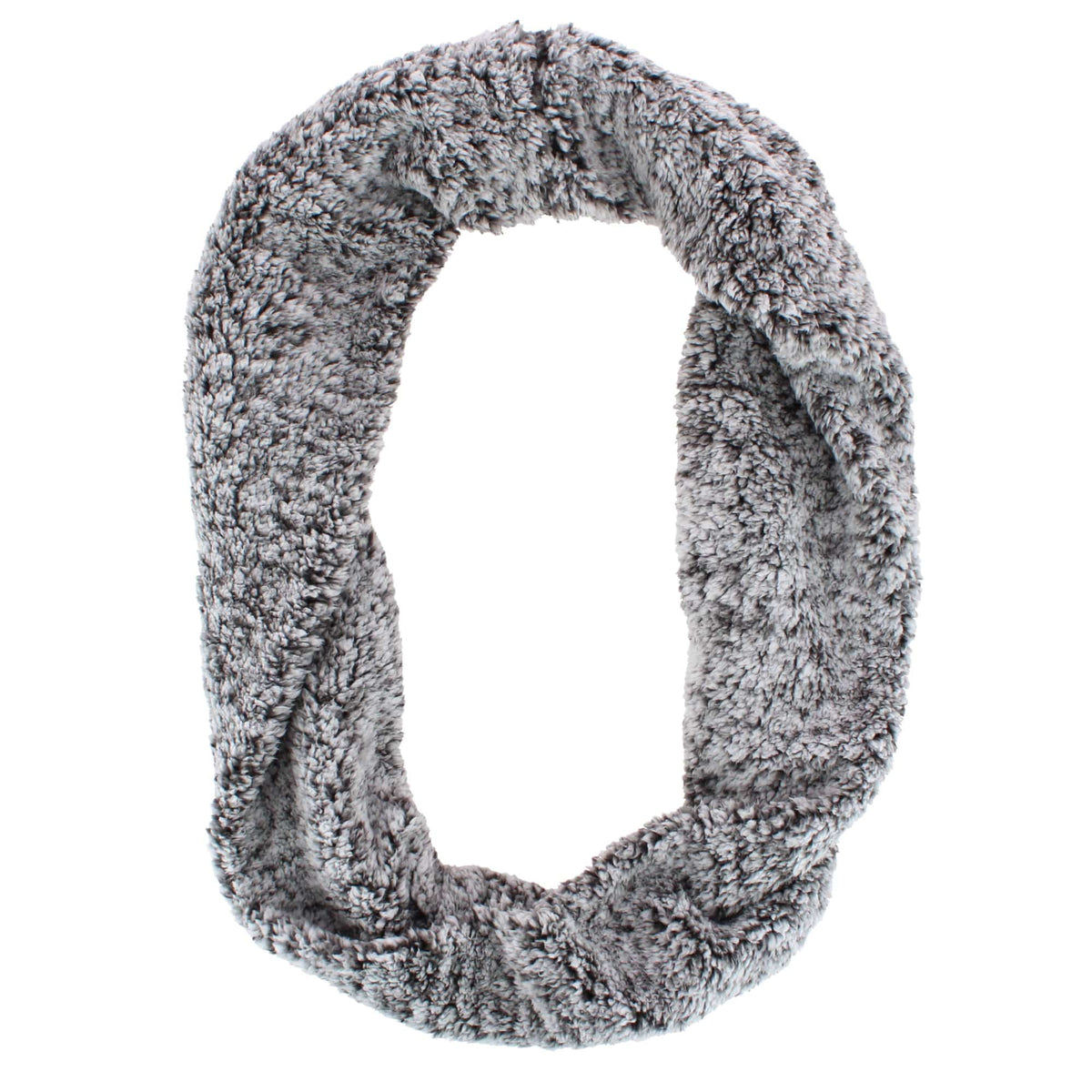 Grand Sierra Women's Synthetic Fleece Infinity Winter Scarf - Grey