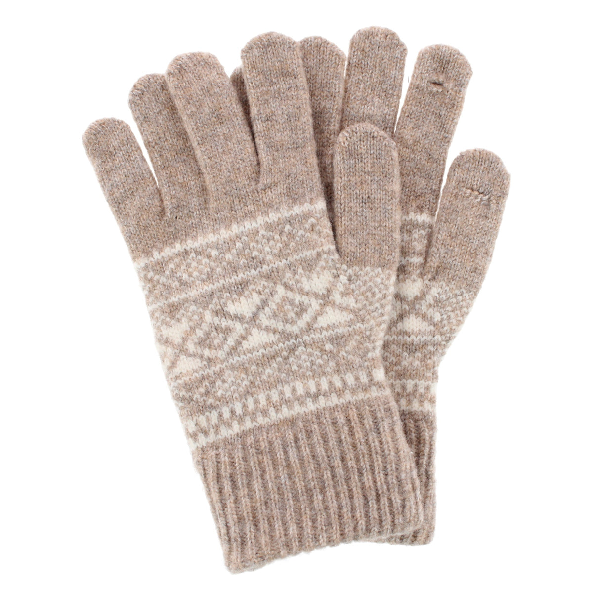Grand Sierra Women's Heathered FairIsle Knit Winter Gloves - Women's Heathered FairIsle Knit Winter Gloves