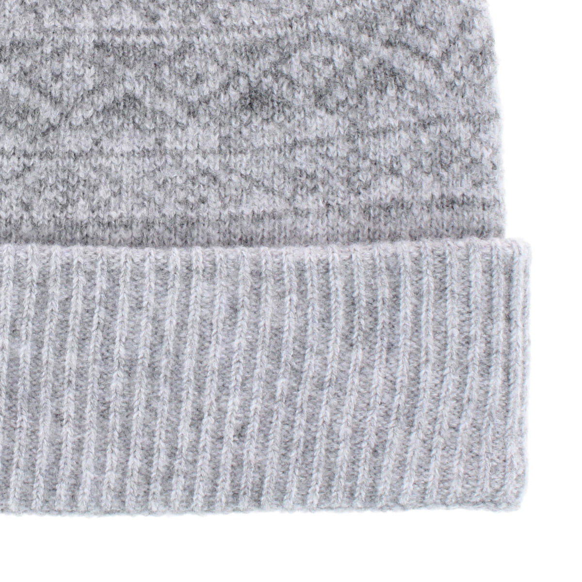Grand Sierra Women's Heathered FairIsle Knit Winter Beanie Cuff Hat - Gray