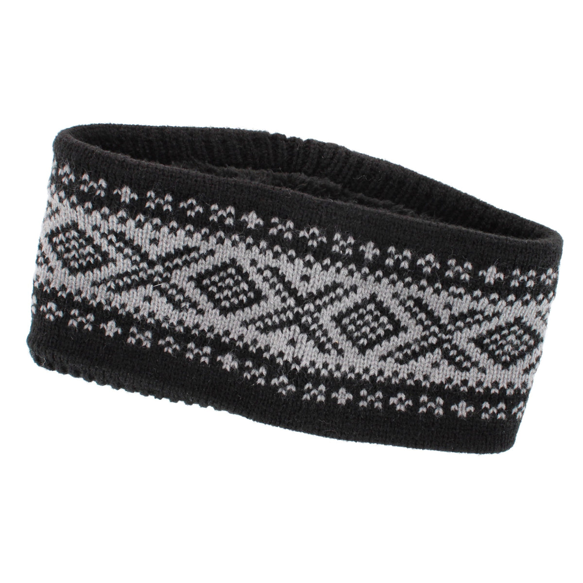Grand Sierra Women's Plush Lined FairIsle Knit Winter Headband