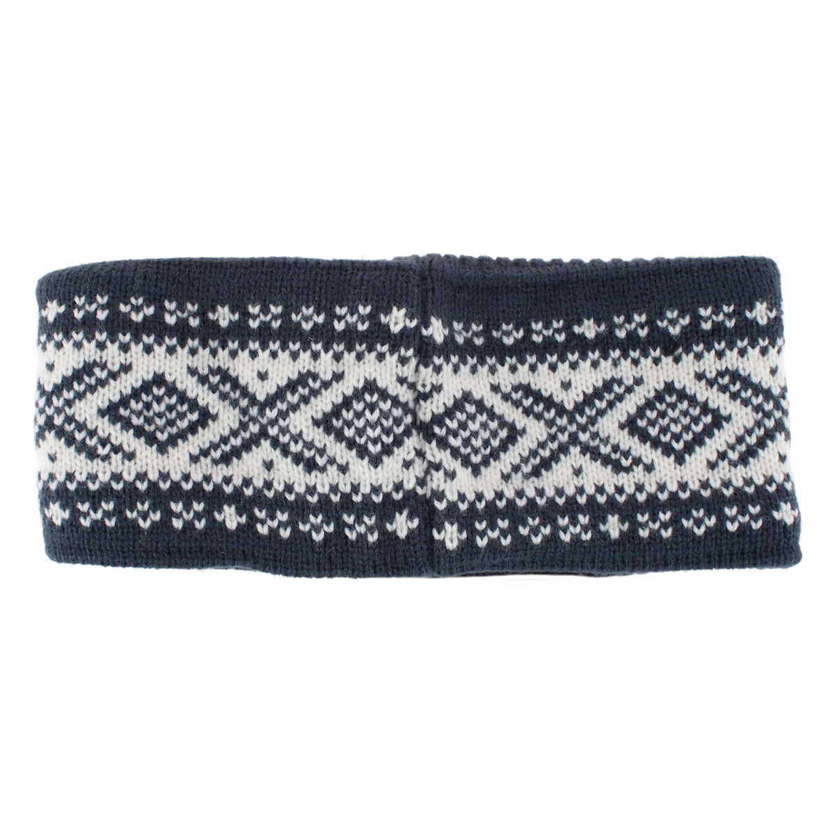 Grand Sierra Women's Plush Lined FairIsle Knit Winter Headband - Blue