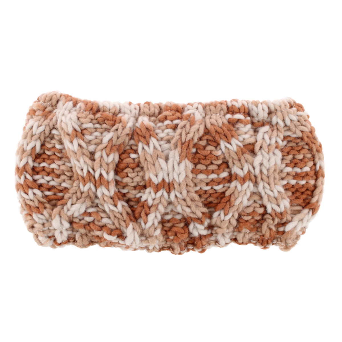 Grand Sierra Women's Sherpa Lined Space Dyed Knit Winter Headband - Beige