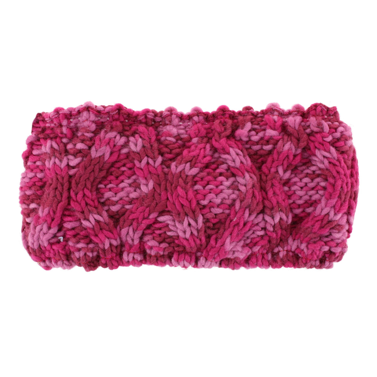 Grand Sierra Women's Sherpa Lined Space Dyed Knit Winter Headband - Pink