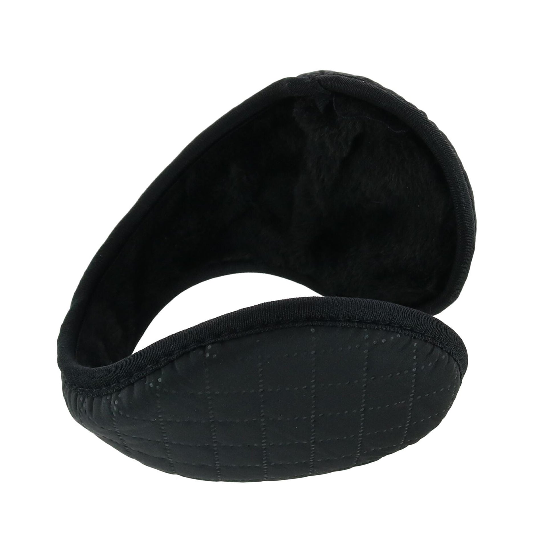 Grand Sierra Women's One Size Quilted Plush Lined Ear Warmer - Black