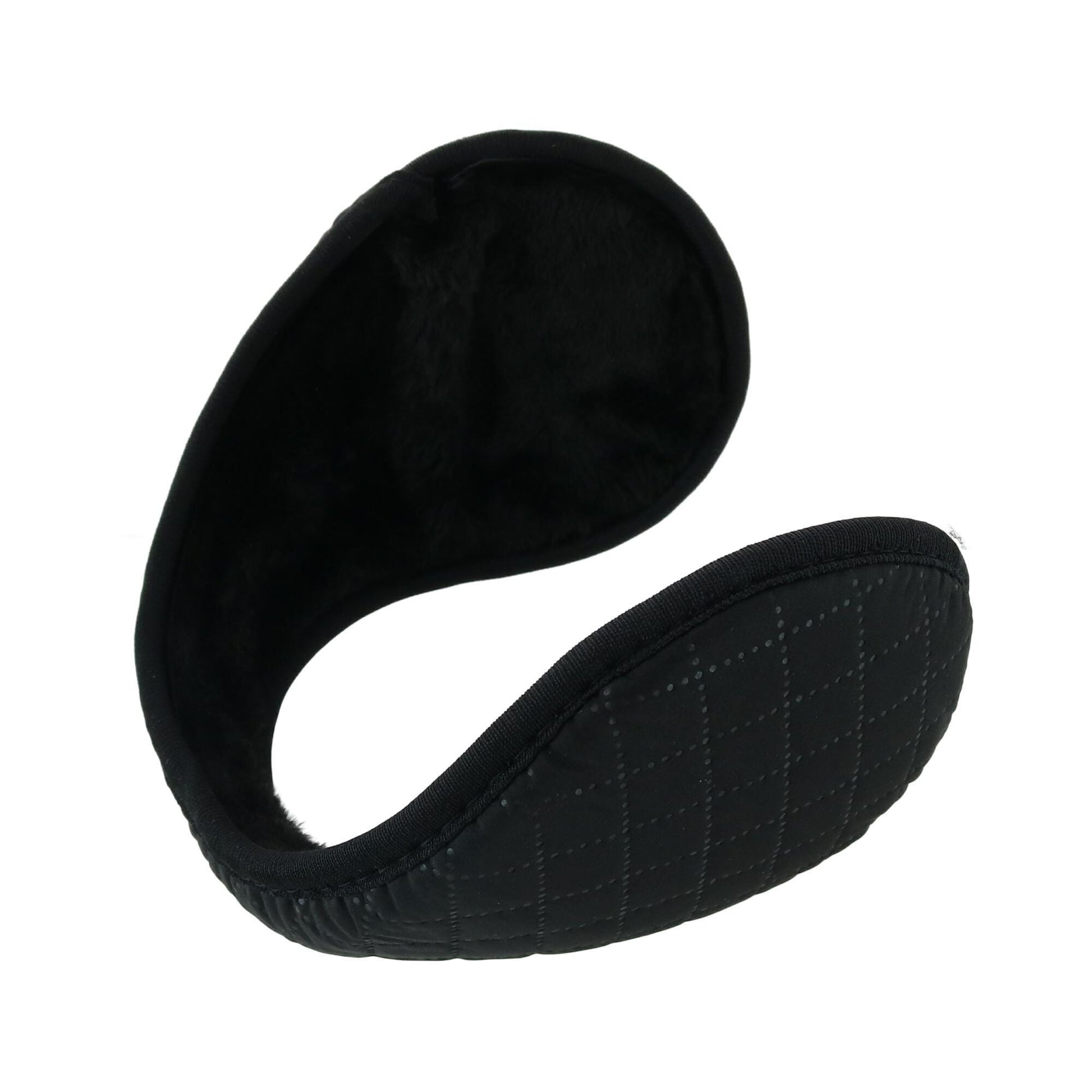 Grand Sierra Women's One Size Quilted Plush Lined Ear Warmer - Black