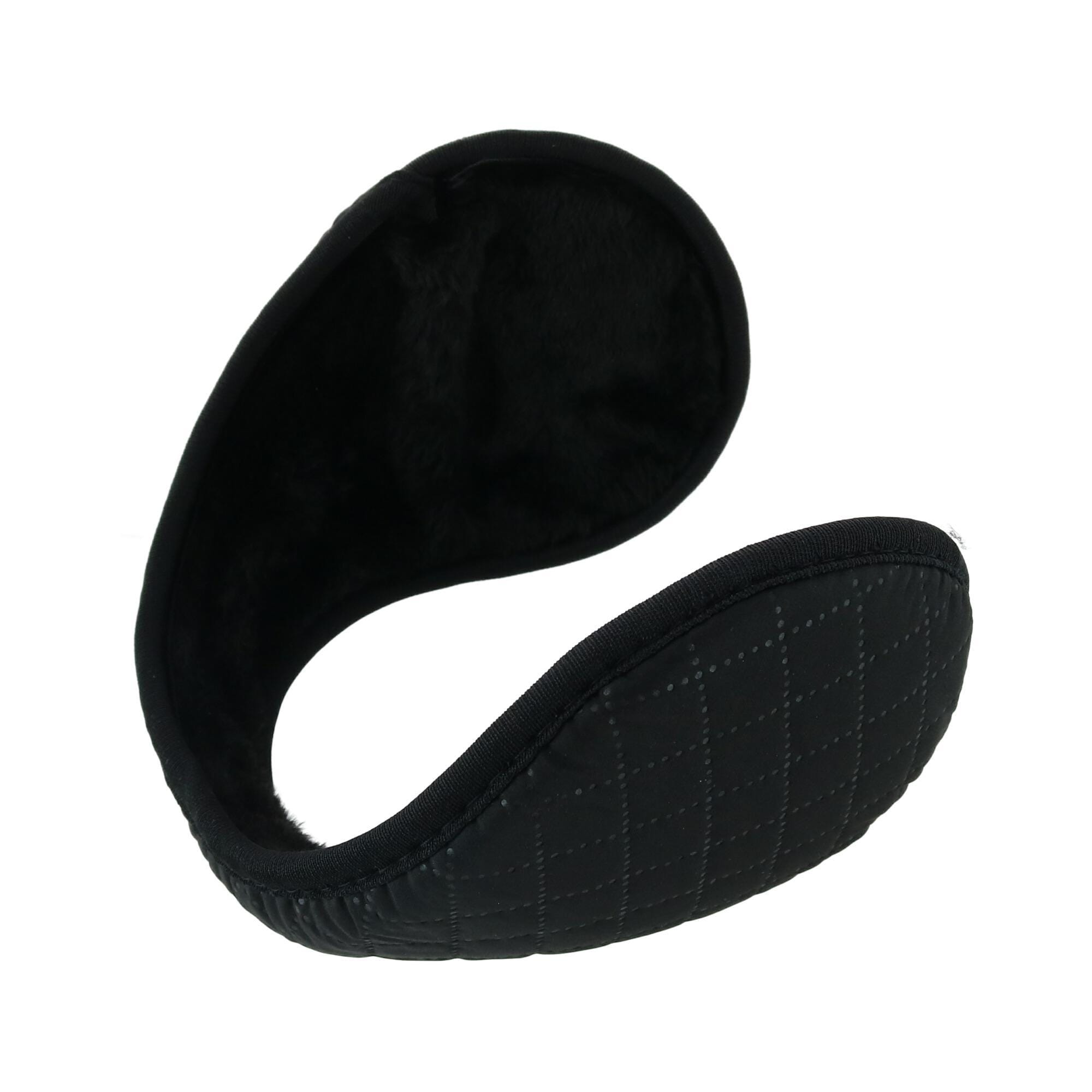 Grand Sierra Women's One Size Quilted Plush Lined Ear Warmer - Black