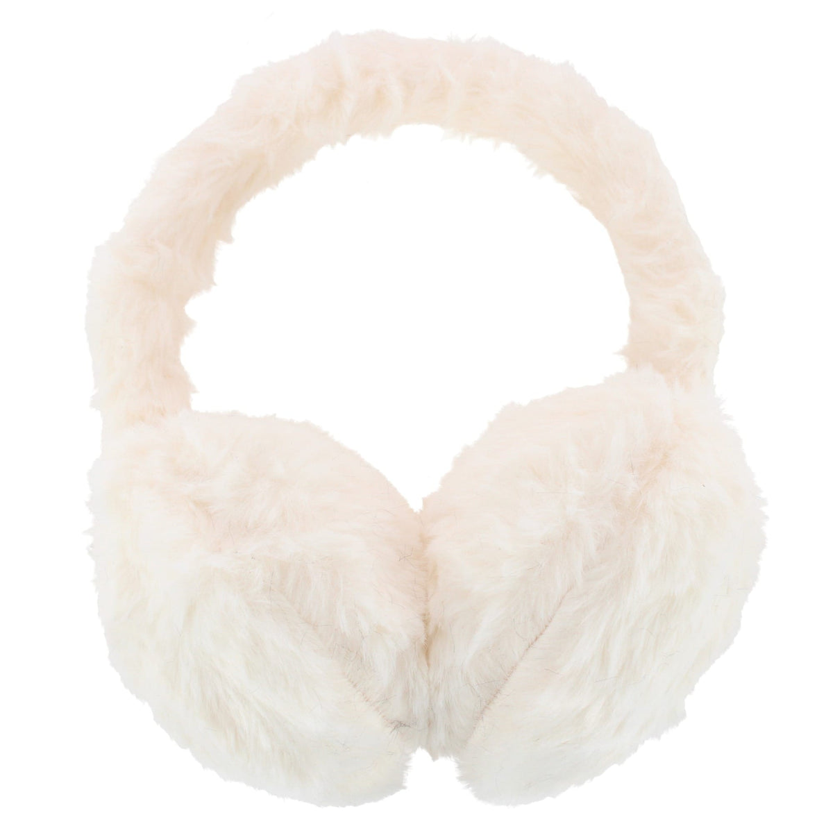 Grand Sierra Women's Faux Fur Over the Head Winter Ear Muffs - Ivory