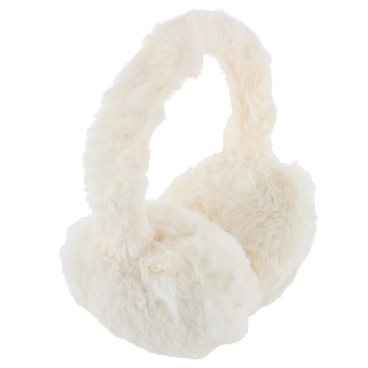 Grand Sierra Women's Faux Fur Over the Head Winter Ear Muffs - Ivory