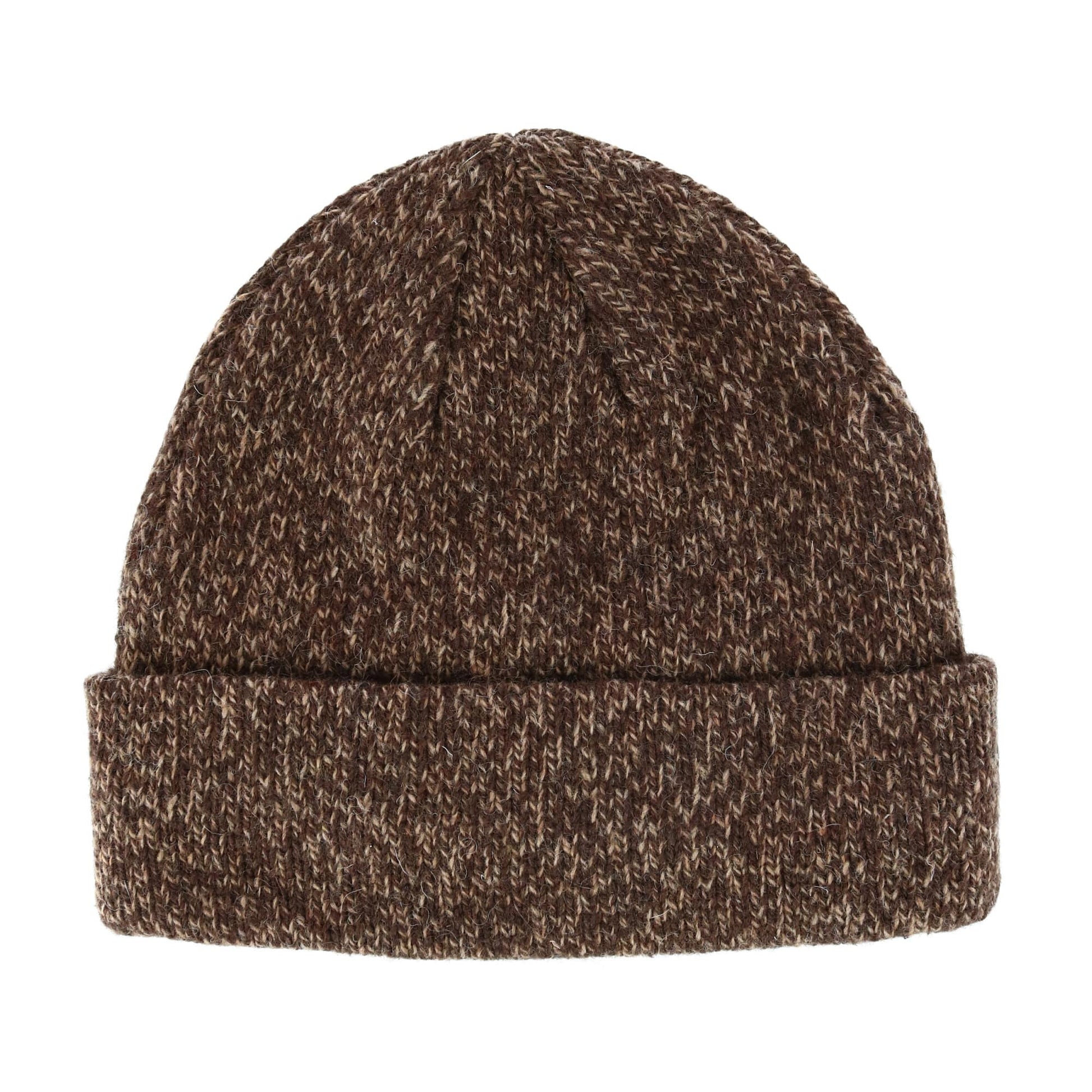 Grand Sierra Men's Ragg Wool Fleece Lined Winter Beanie Cuff Cap - Brown