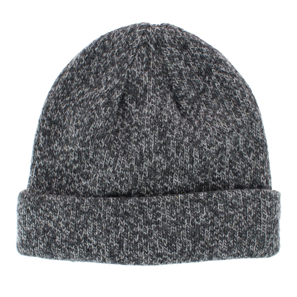Grand Sierra Men's Ragg Wool Fleece Lined Winter Beanie Cuff Cap - Grey