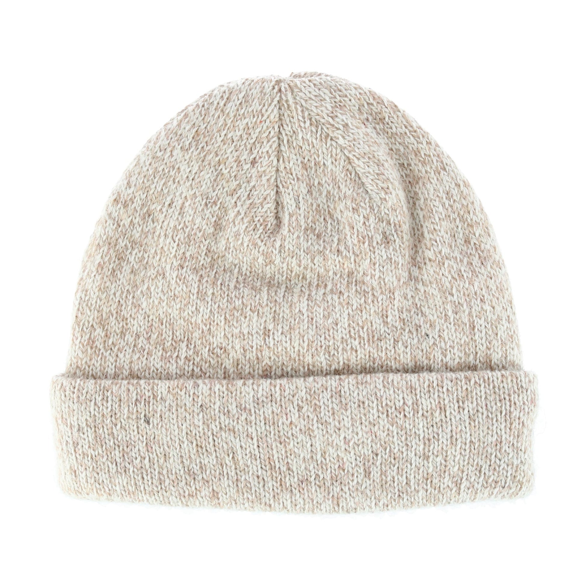 Grand Sierra Men's Ragg Wool Fleece Lined Winter Beanie Cuff Cap - Tan