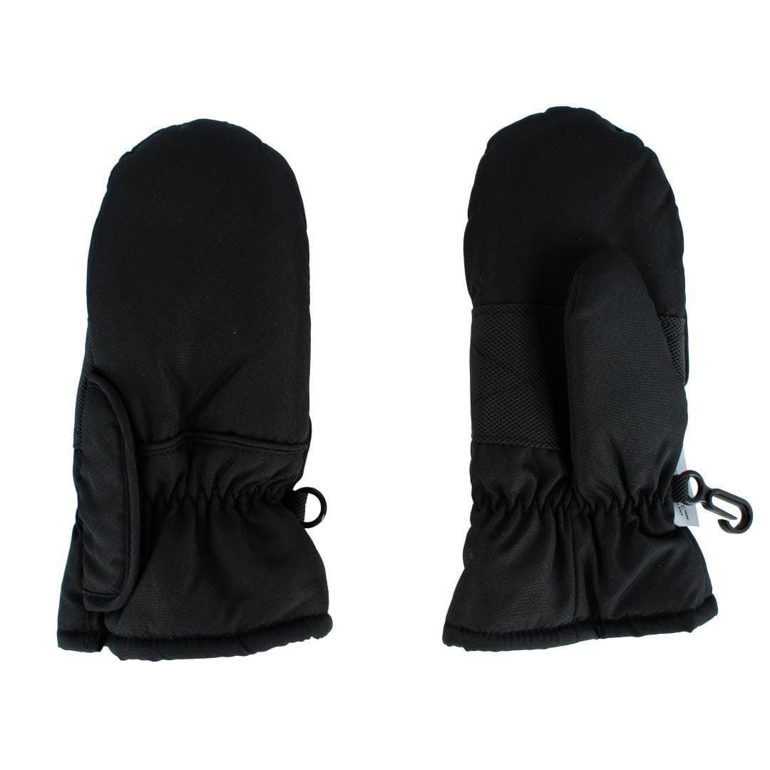 Grand Sierra Kids' Toddler (2-4) Taslon Side Entry Winter Ski Mitten - Black
