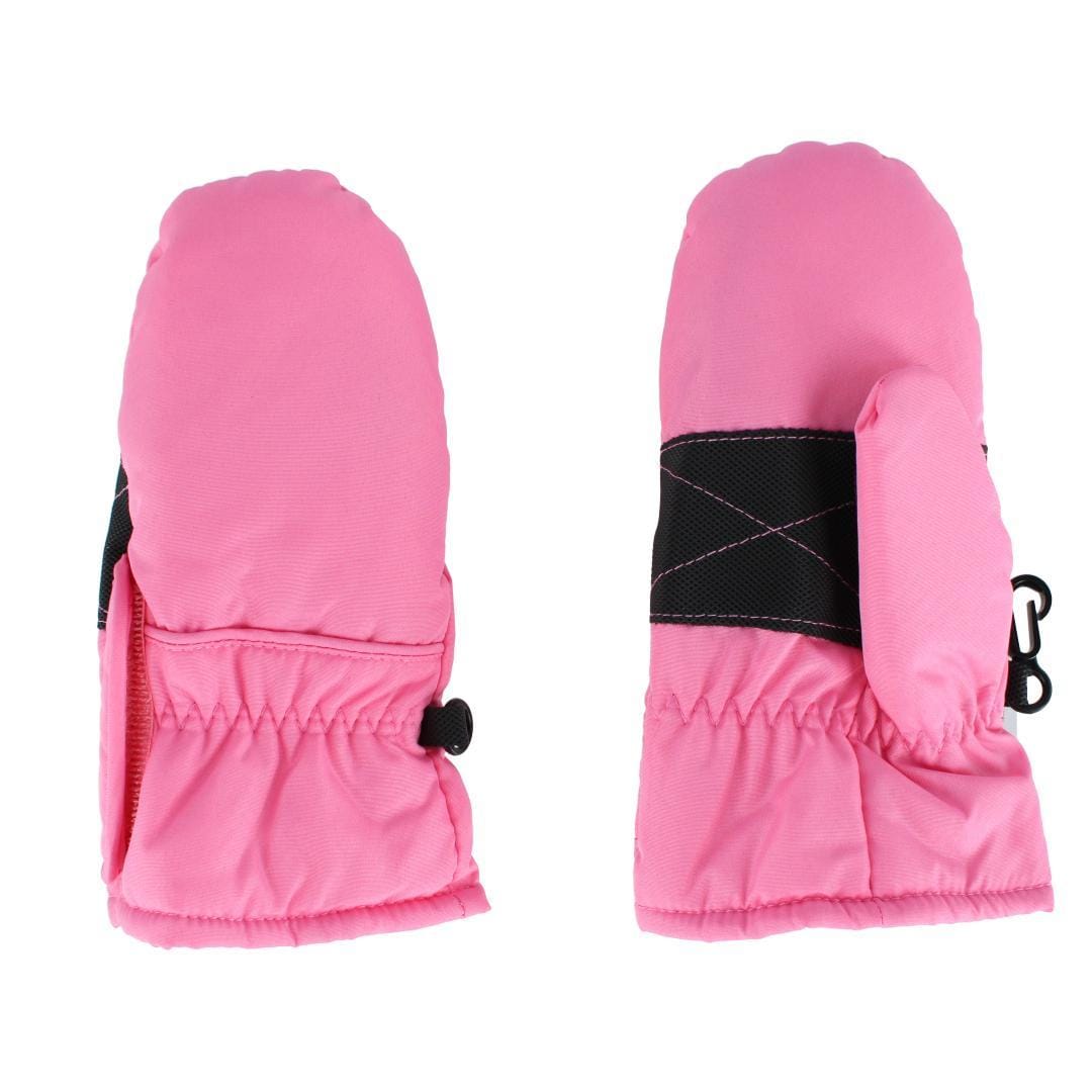 Grand Sierra Kids' Toddler (2-4) Taslon Side Entry Winter Ski Mitten - Pink
