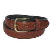Men's 1.25 Inch Wide Bison Leather Belt