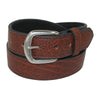 Men's Big & Tall Bison Leather Belt with Removable Buckle