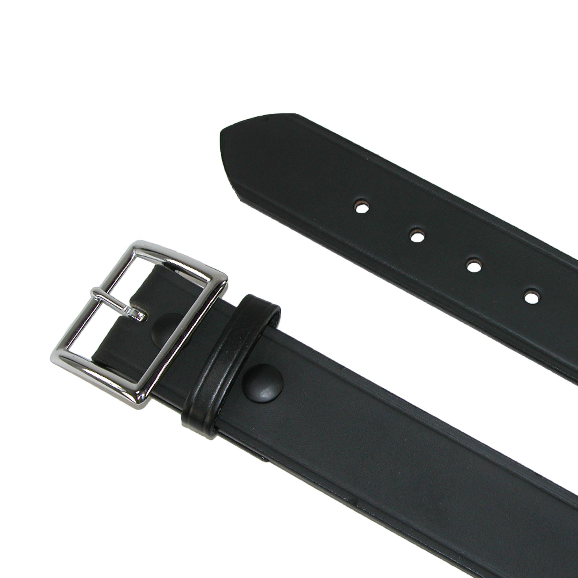 Boston Leather Men's Leather 1 5/8 Inch Garrison Belt - Black